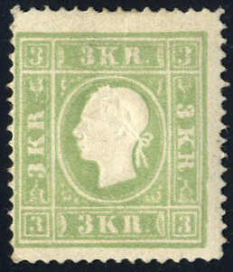 Lot 2213 - europe Austria 1858 Issue -  Viennafil Auktionen 97th Public Auction Golden Heritage: Austrian Rarities & European Treasures Auction