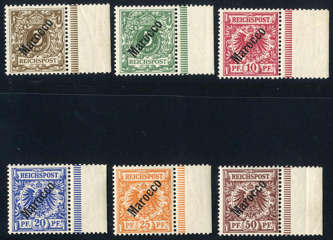 Lot 2751 - germany german post in morocco - Viennafil Auktionen 97th Public Auction Golden Heritage: Austrian Rarities & European Treasures Auction Lot 2751 - germany german post in morocco - Viennafil Auktionen 97th Public Auction Golden Heritage: Austrian Rarities & European Treasures Auction