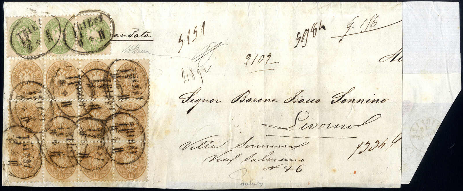 Lot 2240 - europe Austria 1863/64 Issue -  Viennafil Auktionen 97th Public Auction Golden Heritage: Austrian Rarities & European Treasures Auction