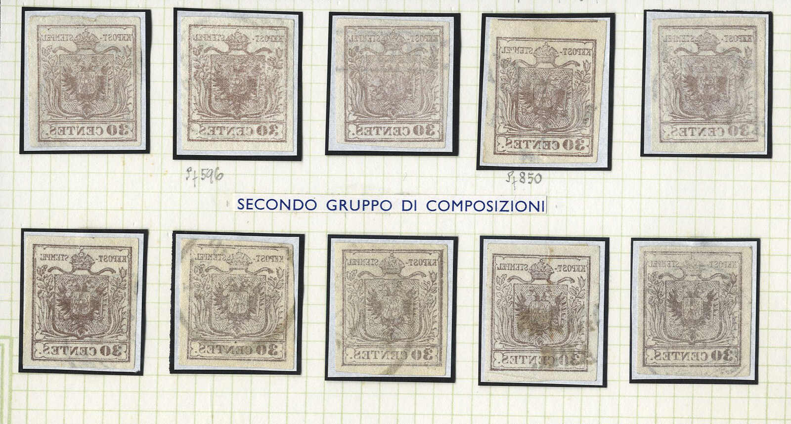 Lot 1053 - europe lombardy venetia -  Viennafil Auktionen 97th Public Auction Golden Heritage: Austrian Rarities & European Treasures Auction