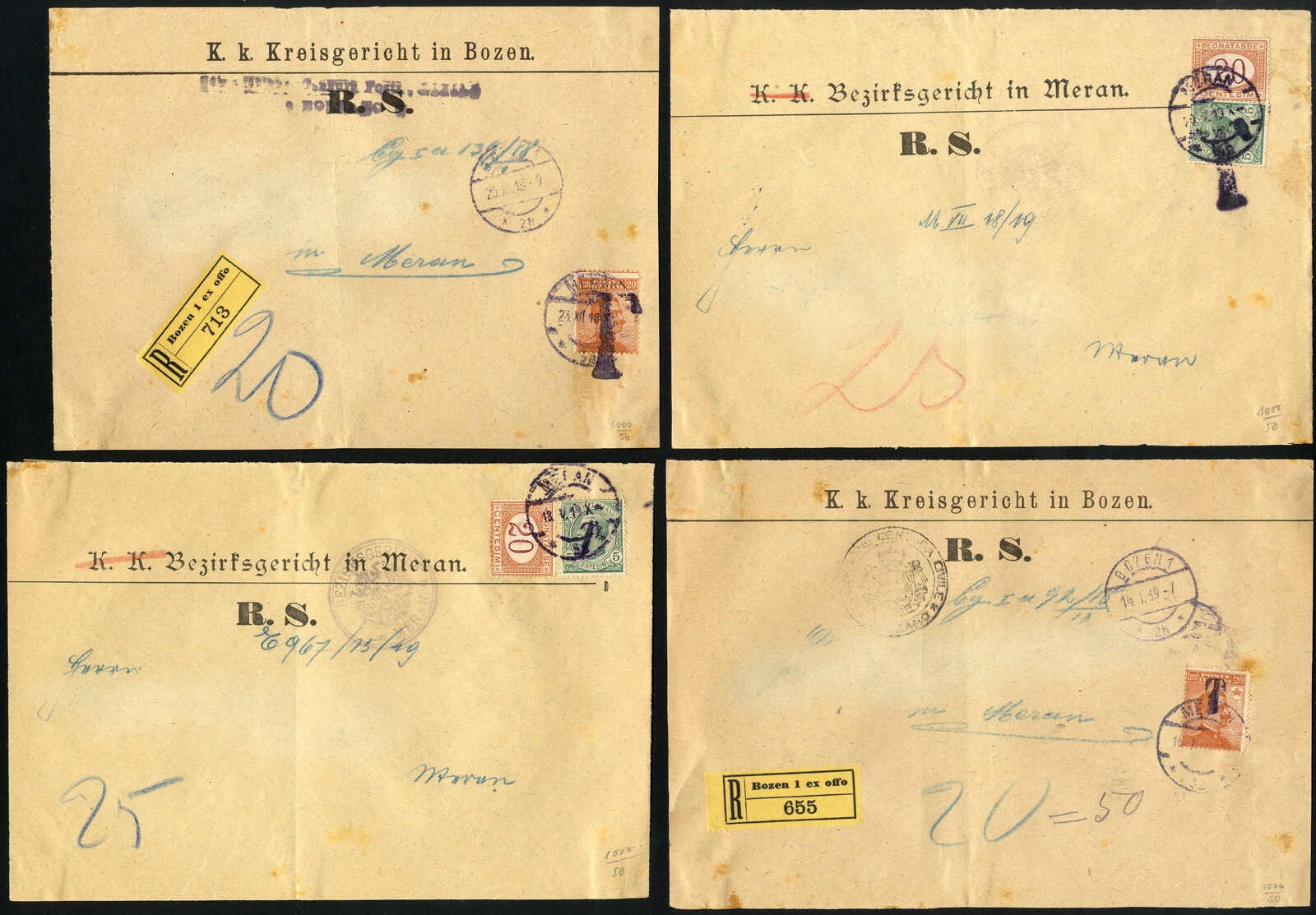 Lot 1539 - germany Italian Occupation Bolzano - Viennafil Auktionen 97th Public Auction Golden Heritage: Austrian Rarities & European Treasures Auction Lot 1539 - germany Italian Occupation Bolzano - Viennafil Auktionen 97th Public Auction Golden Heritage: Austrian Rarities & European Treasures Auction