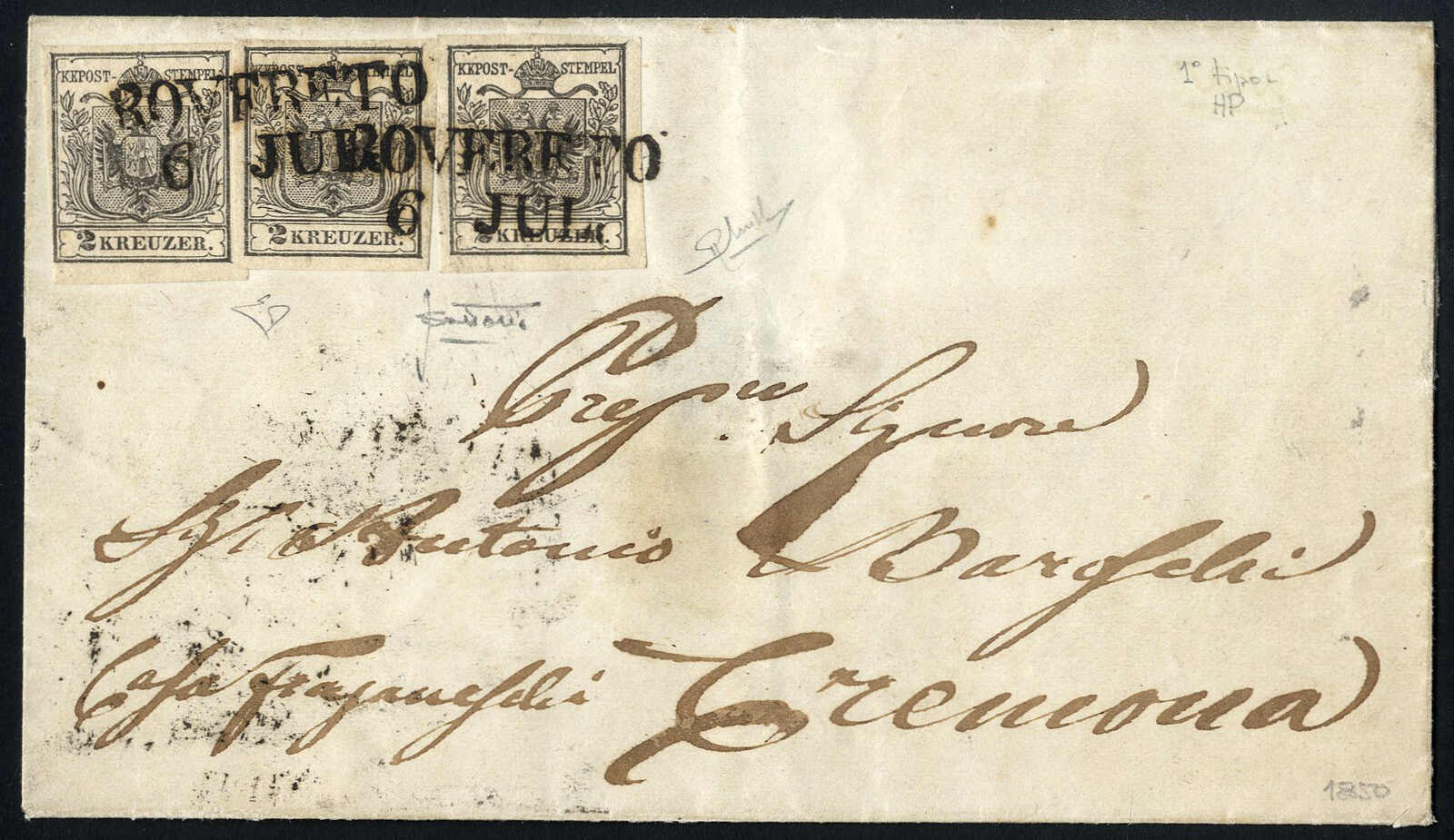 Lot 2159 - europe austria issue 1850 -  Viennafil Auktionen 97th Public Auction Golden Heritage: Austrian Rarities & European Treasures Auction