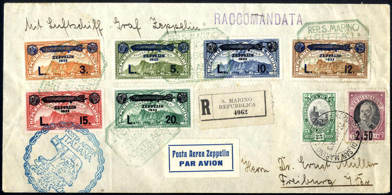 Lot 1715 - europe San Marino - Viennafil Auktionen 97th Public Auction Golden Heritage: Austrian Rarities & European Treasures Auction Lot 1715 - europe San Marino - Viennafil Auktionen 97th Public Auction Golden Heritage: Austrian Rarities & European Treasures Auction