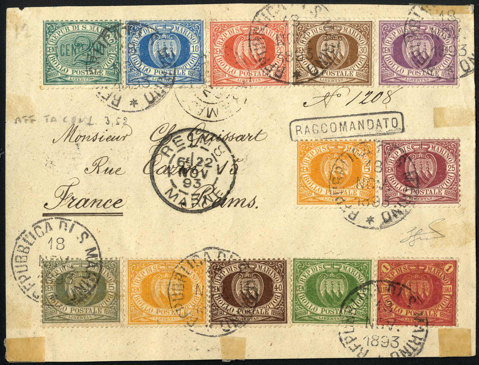 Lot 1704 - europe San Marino - Viennafil Auktionen 97th Public Auction Golden Heritage: Austrian Rarities & European Treasures Auction Lot 1704 - europe San Marino - Viennafil Auktionen 97th Public Auction Golden Heritage: Austrian Rarities & European Treasures Auction
