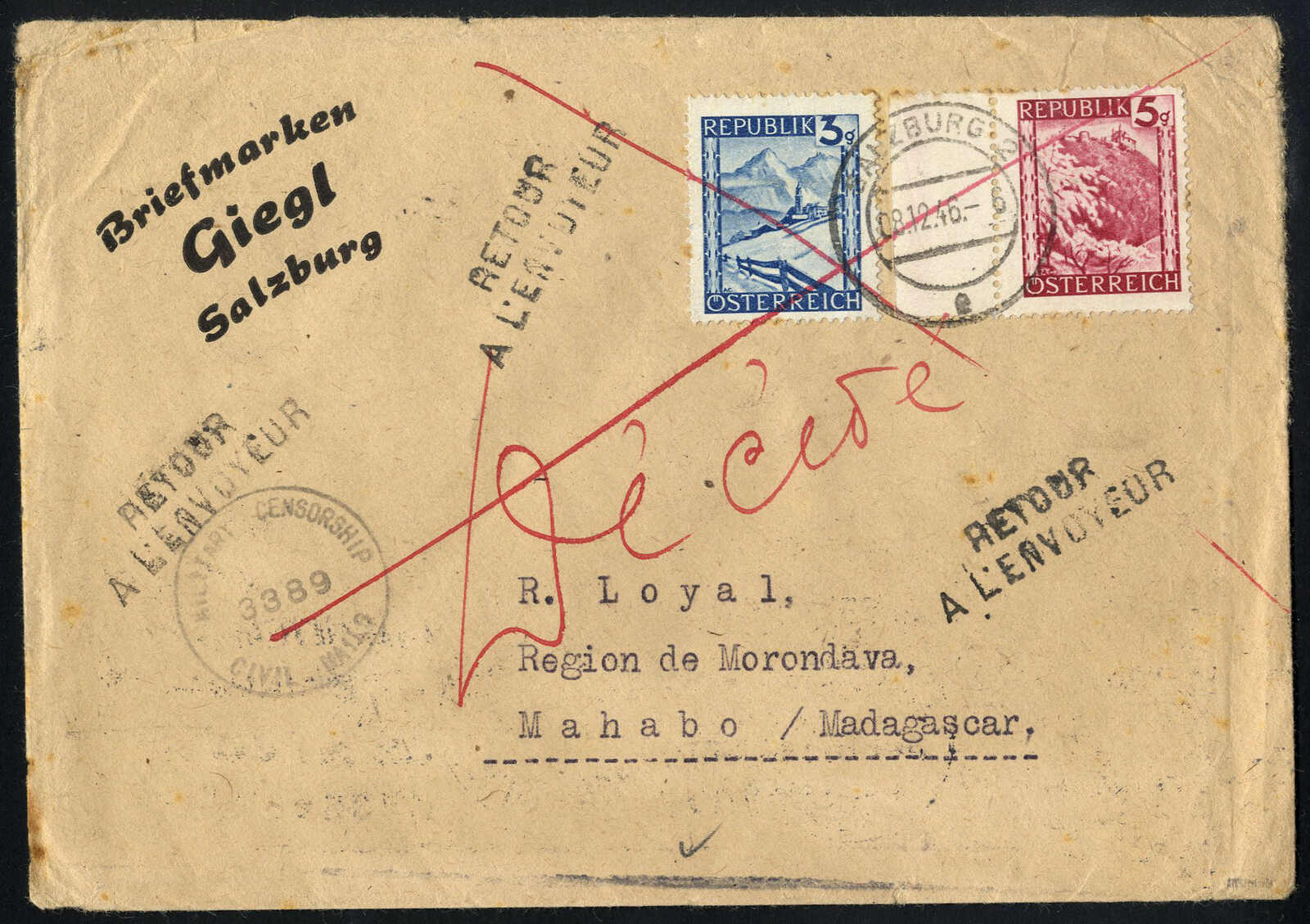 Lot 2697 - europe Austria 2nd. Republic -  Viennafil Auktionen 97th Public Auction Golden Heritage: Austrian Rarities & European Treasures Auction