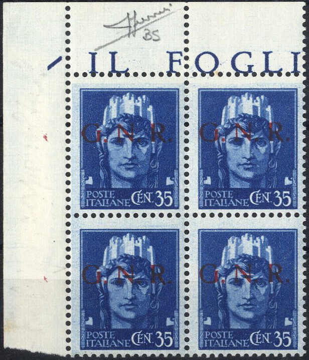Lot 1469 - europe italian social republic - Viennafil Auktionen 97th Public Auction Golden Heritage: Austrian Rarities & European Treasures Auction Lot 1469 - europe italian social republic - Viennafil Auktionen 97th Public Auction Golden Heritage: Austrian Rarities & European Treasures Auction