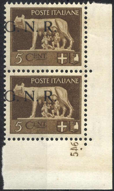 Lot 1470 - europe italian social republic - Viennafil Auktionen 97th Public Auction Golden Heritage: Austrian Rarities & European Treasures Auction Lot 1470 - europe italian social republic - Viennafil Auktionen 97th Public Auction Golden Heritage: Austrian Rarities & European Treasures Auction