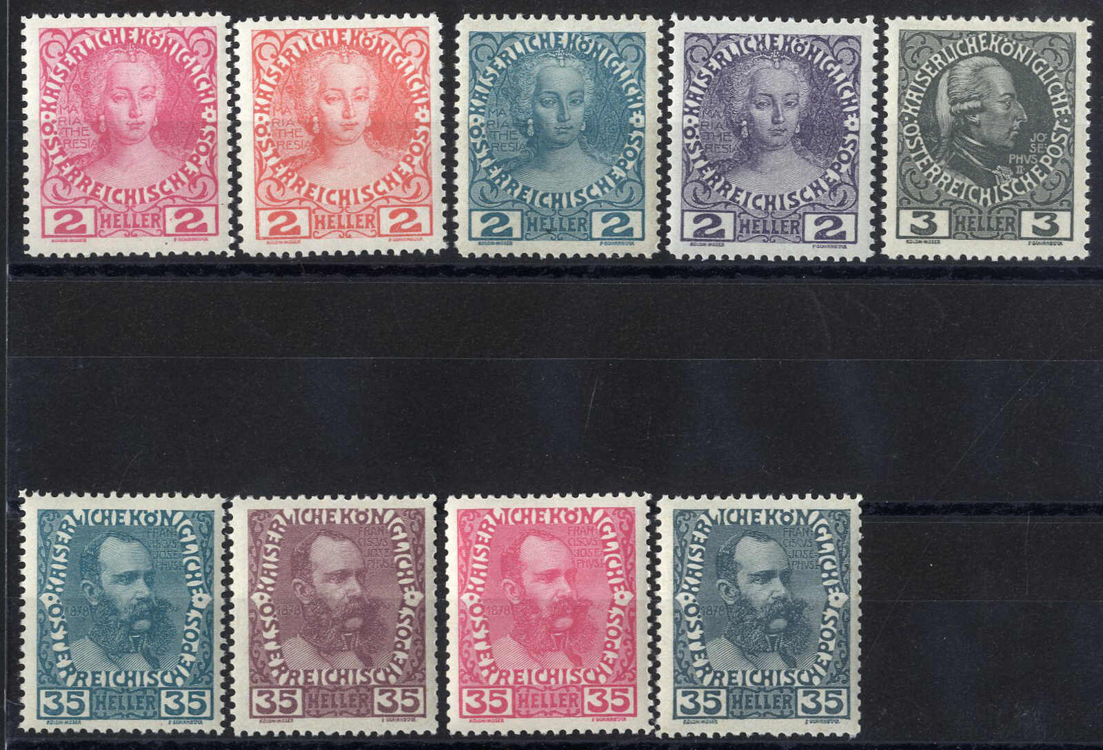 Lot 2286 - europe Austria 1890-1918 Issues - Viennafil Auktionen 97th Public Auction Golden Heritage: Austrian Rarities & European Treasures Auction Lot 2286 - europe Austria 1890-1918 Issues - Viennafil Auktionen 97th Public Auction Golden Heritage: Austrian Rarities & European Treasures Auction