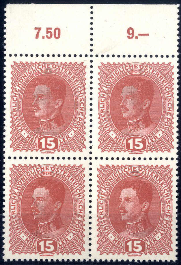 Lot 2299 - europe Austria 1890-1918 Issues - Viennafil Auktionen 97th Public Auction Golden Heritage: Austrian Rarities & European Treasures Auction Lot 2299 - europe Austria 1890-1918 Issues - Viennafil Auktionen 97th Public Auction Golden Heritage: Austrian Rarities & European Treasures Auction