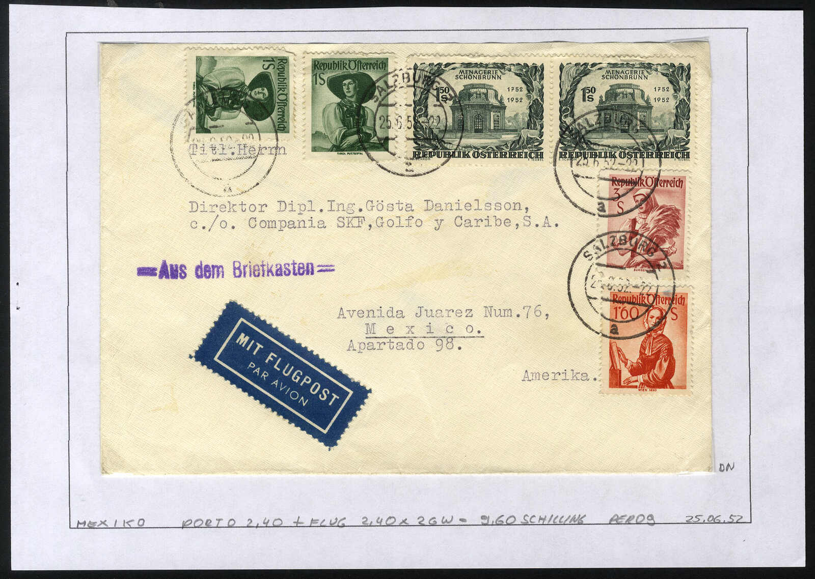 Lot 2705 - europe Austria 2nd. Republic -  Viennafil Auktionen 97th Public Auction Golden Heritage: Austrian Rarities & European Treasures Auction