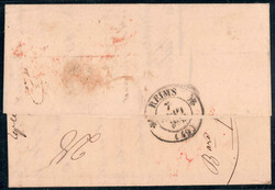 WIEN/FRANCO 1835, Brief von WIEN/FRANCO rot (Grenzfranko) am 29.8. ...