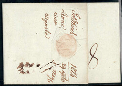 Feldkirch 1814, Grenzfrankobrief aus R3.FELDKIRCH (roter Einzeiler, ...