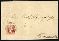 Banat Weisskirchen 1870, Brief vom 4.11. nach Temeswar frankiert mit ...