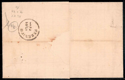 Triest 1872, Brief aus Triest blau am 21.12. nach Sebenico frankiert ...