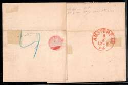 1865, Brief von Wien am 6.6. nach Amsterdam (Niederlande) frankiert ...