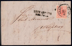 Klagenfurth 1857, Brief von Klagenfurth am 15.2. nach Wolfsberg ...