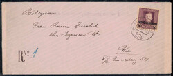 1918, eingeschriebener Brief vom K.K. Feldpostamt 220 am 15.9. nach ...