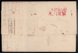 1826, lettera da Napoli il 5.1 per Verviers (Belgio), bollo ...