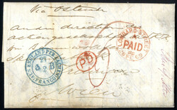 1869, Brief aus London (Lombard Street Paid) am 26.2. über "Aus ...