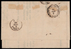 1866, Drucksache von Wien am 4.4. nach Napoli (Italien) frankiert mit ...
