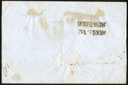 1858, Brief von Triest vom 14.1. mit dem Lloyd über Molfetta nach ...