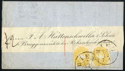 1864 ca. Drucksache von Wien am 22.12. nach Rohrschach (Schweiz) ...