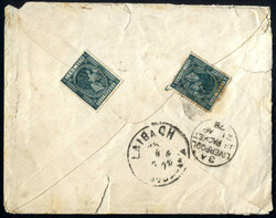 1878, Kuba, Frankobrief von Cuba über New York, Liverpool und London ...