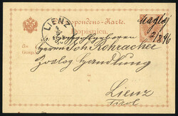 1894/1903, 9 Belege (7 Briefe, eine Ansichtskarte und eine ...