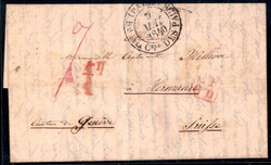 1840, Brief aus Paris am 9.5. nah Hermane (Schweiz), Nebenstempel "CF ...
