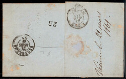 Wien 1869, Brief von Wien am 22.3. nach Brüssel (Belgien) frankiert ...