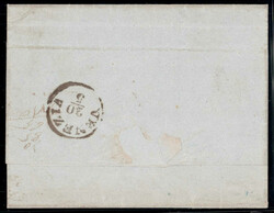 1855, Brief von Malta am 4.5. per Forwarder nach Livorno und dann ...