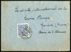 Orebic 1915, Brief von Orebic am 18.2. nach Genf (Schweiz)frankiert ...