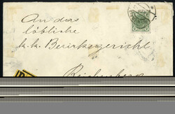 Wien 1908, eingeschriebener Brief von Wien am 3.2. nach Reichenberg ...