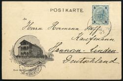 Schmittenhöhe 1902, Gruss aus Ansichtskarte von der Schmittenhöhe ...