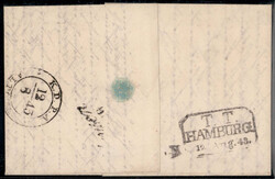 1843, Brief aus Altona (Dänemark) über Hamburger Thurn und Taxis am ...
