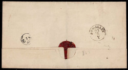1850, Auslandsbrief vom 21.3.185.. von Prag über Dresden nach Lobris ...