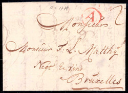 1779, Brief vom 11.1.1779 der Thurn & Taxis Post in den Niederlanden ...