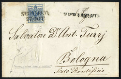 NEUMARKTL: Brief vom 27. Oktober 1854 über Raab und Laibach nach ...