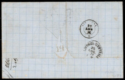 1871, Brief vom 21.7.1871 von Malta über Sirucusa nach Livorno, ...