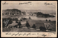 AU bei GOISERN, 28/7/05, Kartenbrief (Ansicht von Mattsee) vom 27.7 ...