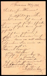 PROSECCO: Correspondenzkarte mit Werteindruck 2 Kr. braun (dt.-slov.) ...