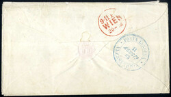 1863, Brief aus Chartum / Sudan mit Kamelen nach Kairo transportiert, ...