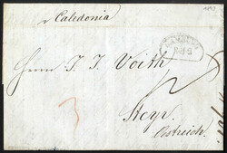 1843, USA, Brief aus New York 31.1. mit dem Forwarder "A.Rolker&amp ...