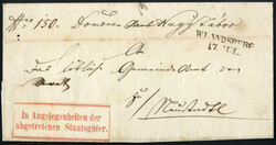 W.LANDSBERG / 17.JUL, L2-Stempel neben Aufkleber In Angelegenheiten ...
