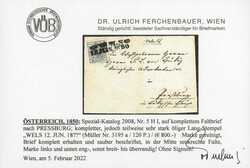 WELS 12.JUN.18??; öliger L2-Stpl. auf mit 9 Kr. frank. Faltbrief ...