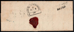 Mattersdorf 22.2., 1852,, Brief mit 9 Kreuzer Type II über Laupheim ...