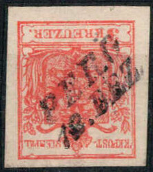 Perg 12.DEZ, 3 Kreuzer, ANK 3, Müller 70P