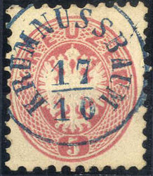 Krumnussbaum 17.10. (Blau) auf 5 Kreuzer, ANK 32, Müller ...