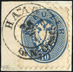 Haag in N.Oest. auf 10 Kreuzer, ANK 33, Müller 25PAutomatically ...