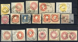 Vorarlberg 1858/64, Lot mit 17 Marken / Briefstücken, Müller ca. ...